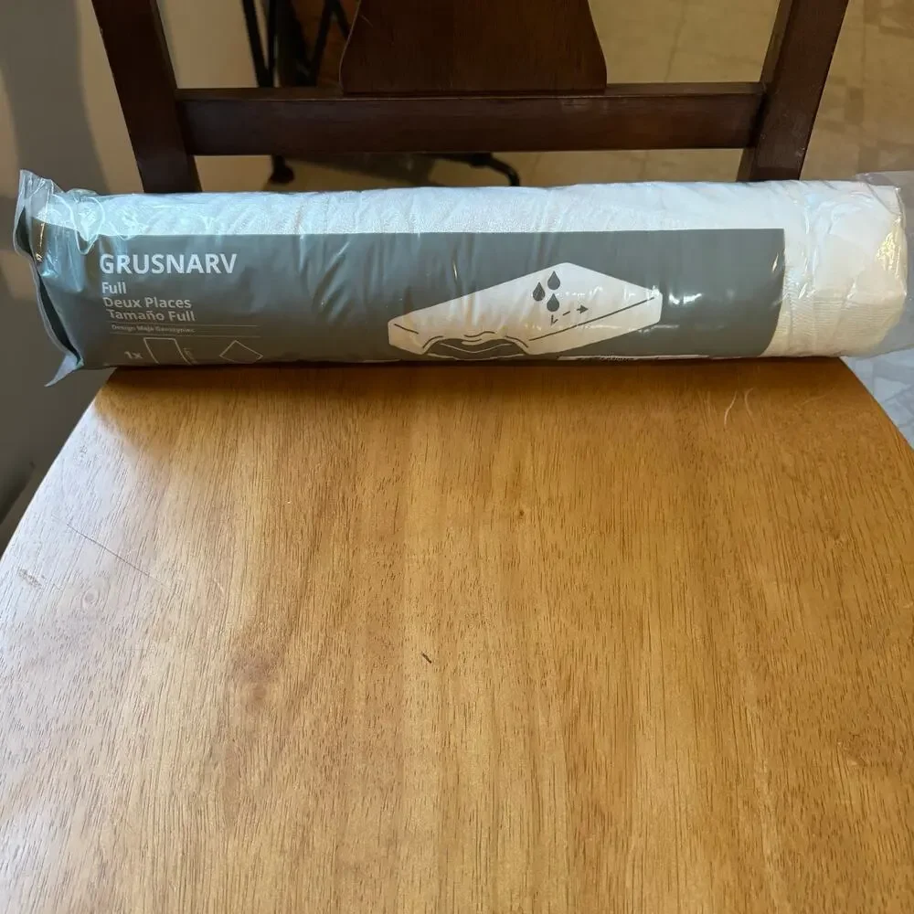 Ikea Grusnarv Waterproof Mattress Pad Protector Full Size new in package